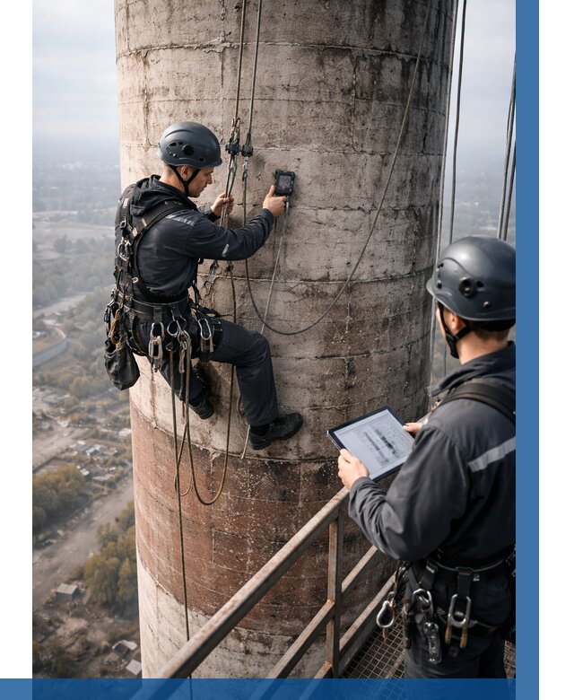 Обследование дымовой трубы в Железнодорожном от 8203 р. | ВЫСОТНИК-Жлз